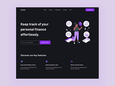 Personal Finance Landing Page