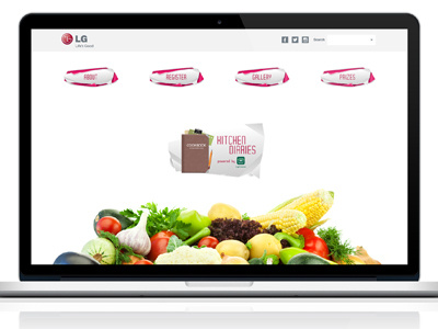 LG Middle East Cookery Website bright editorial design illustration interface design lg web design