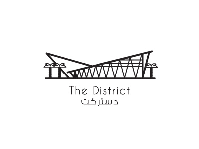 The District Logo V2 design icon identity logo minimalist typography