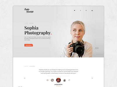 Sophia Randolph - Photography Landing Page