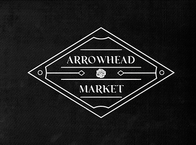 Arrowhead Market - Weekly Warmup branding design dribbleweeklywarmup grocery store lettering logo minimal typography weekly challenge weeklywarmup