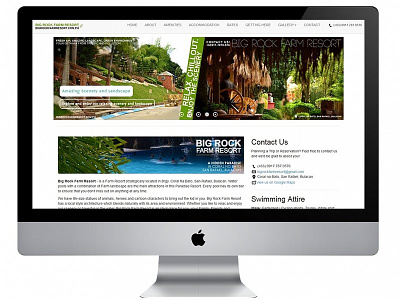 Responsive Web Design: Big Rock Farm Resort digital photography resort responsive web design