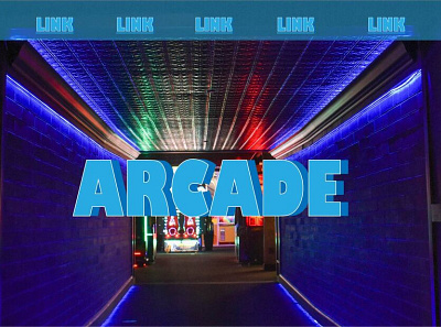 Arcade Web page design illustration photoshop web design