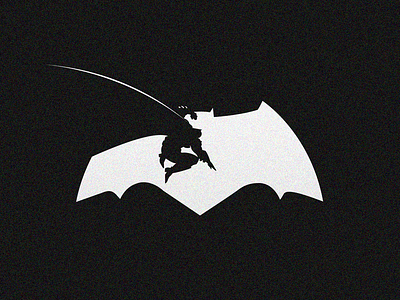 Batman V Superman negative space minimalist design