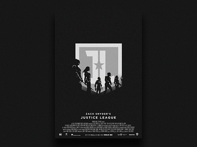 Justice League minimalist movie poster