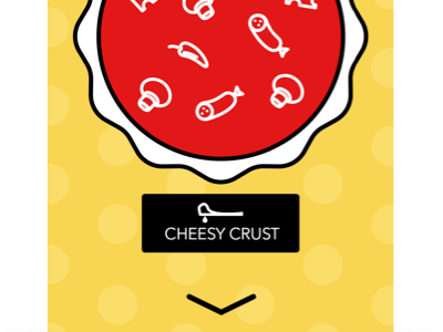 Pizza Hut iOS - Crust Selector cheese crust fast food pizza pizza hut