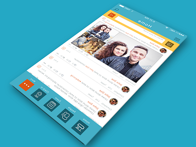 Social Mobile App Design