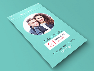 Bridal Guide android app bridal home screen ios ui ux wedding