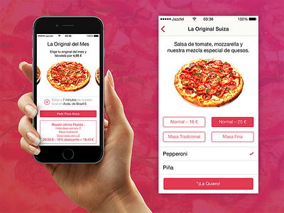 Ordering Pizza App app ios pizza app ui ui design ux