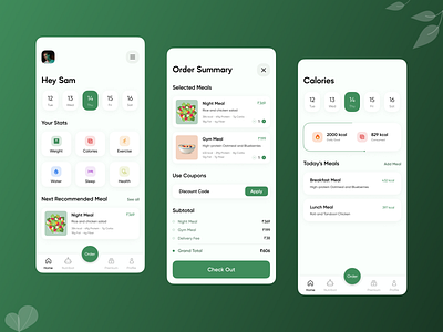 Food Delivery App with Diet Management app application branding concept delivery design food food ordering graphic design homepage mobile nutrition order swiggy ui zomato