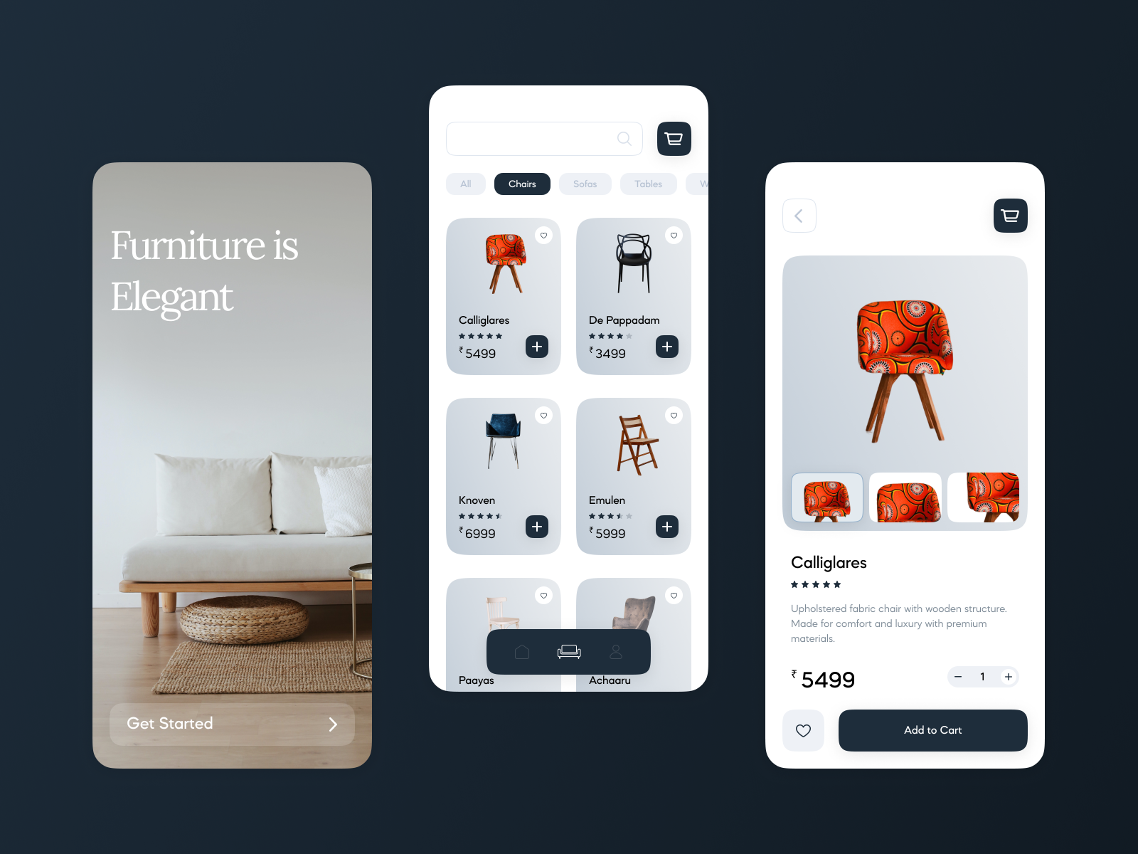 Furniture Mobile App by Raslan on Dribbble