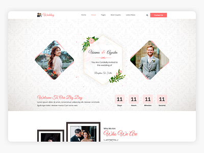 Weding albums blog clean gallery modern personal photo photographer photoshop portfolio studio ui ux wedding dress wedding planner