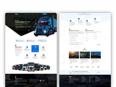 Transport Logistics Pro clean design minimal photoshop ui ux