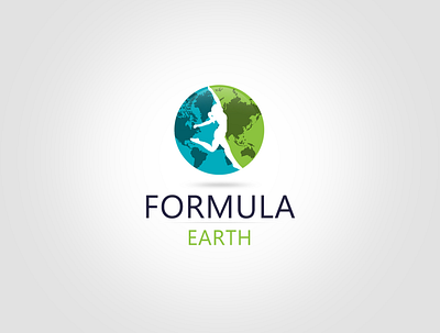 Formula Earth Logo 3d brand branding logo photoshop ui ux