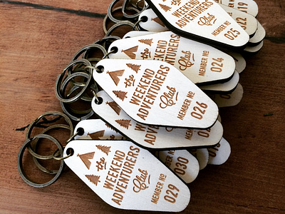 Weekend adventurer keychain