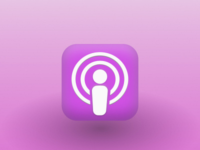 Podcast app icon app dailyui design icon