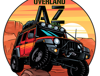 Overland AZ car design design illustration jeep vector vehicle design