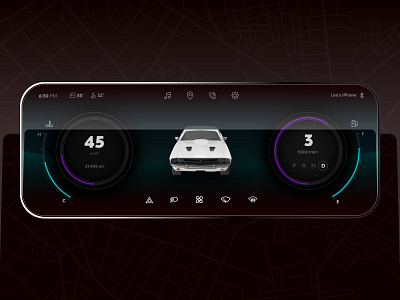 Car Dashboard Concept car dashboard design ui