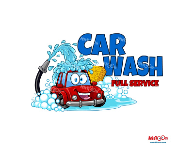 Car Wash automobile car car wash cartoon character clean mascot mascot design mechanic retro service transport vehicle wash