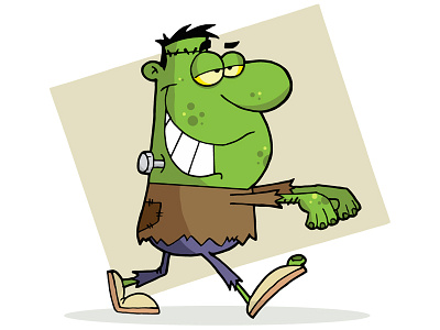 Cartoon halloween Frankenstein cartoon character design frankenstein illustration graphics halloween hittoon humor man mascot vector zombie