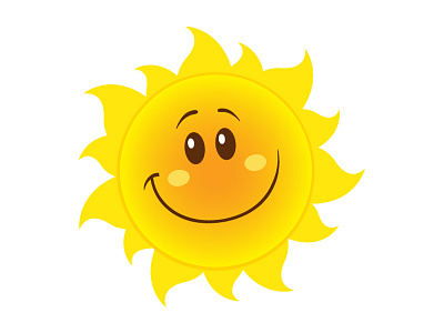 Smiling Sun art cartoon character clipart design download graphics hittoon illustration mascot sun