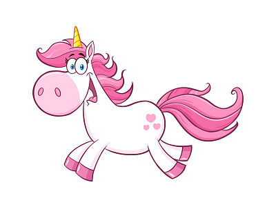 Cute Magic Unicorn animal cartoon character graphic horse magic mascot pony unicorn vector