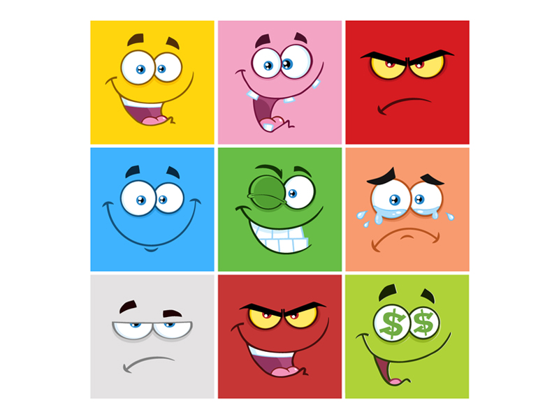 Square Emoticons 1 by Hit Toon on Dribbble