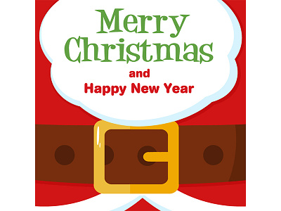 Santa Claus Message banner cartoon characer design graphics greeting hittoon holiday illustration post card santa claus