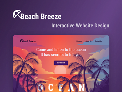 Beach Breeze - Interactive Website Design figma interactive product design prototype ui ux website