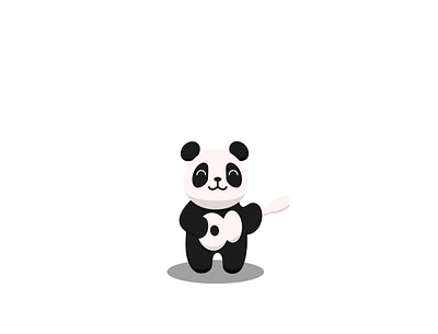 Panda 3d animation branding cartoon cartoonlogo graphic design illustration logo panda