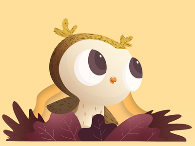 Owi The Owl 🦉 adobe illustrator animal graphic design illustration