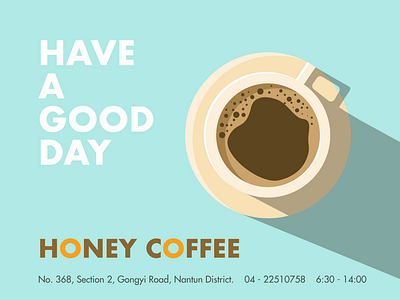 Business card for Honey Coffee