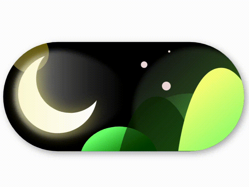 A Day-and-night Button illustration motiongraphic