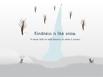 Postcard design - Kindness graphicdesign illustration postcard