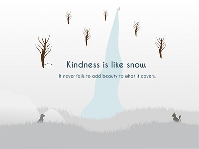 Postcard design - Kindness