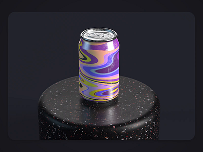 Soda Can - Colourful Flow 3d 3d animation abstract ae aftereffects animation artist artwork c4d colorful design digitalart dribbble flow gradient loop motion render video