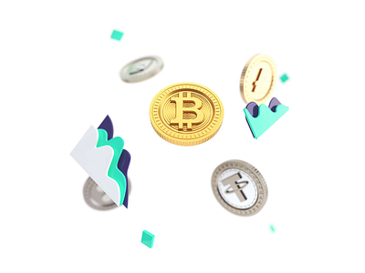Cryptocurrency 3D 3d 3d animation ae aftereffects animation bitcoin c4d cinema4d clean cryptocurrency design etherium gold illustration loop motion render ripple silver tether