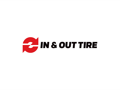 In & Out Tire - Logo Animation 2d 2danimation ae aftereffects animation arrow branding design gif logo logo animated loop motion motion design motiongraphics red render reveal