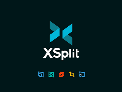 XSplit - the unveiling of the new brand logo. 2d ae aftereffects animated gif animated logo animation branding broadcasting design gaming gif logo motion motiongraphics render reveal screenshot streaming ui xsplit