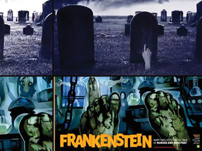 Styleframe - The Age of Frankenstein animation creepy educational frankenstein halloween historical scholastic short