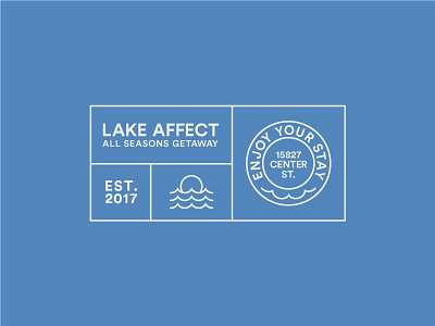 Lake Affect illustration line work logo