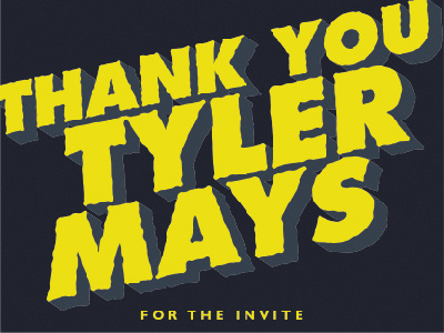 Thanks for the Invite! maysdesigns
