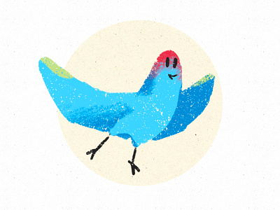 The doting assistant (2/4) bird bird illustration blue bird children book illustration illustration playful