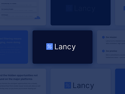 Logo Design & Branding | Lancy (SaaS) aesthetic aesthetics brand brand design brand development brand identity branding color palette color theory dark dark logo logo logo mark logotype