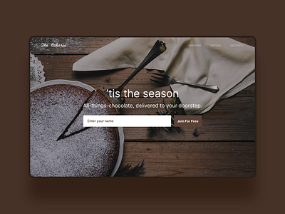 'Tis The Season | Weekly Warm-up aesthetic brown design landing page ui ui design uidesign uiux ux ux design uxdesign web web design weekly warm up weeklywarmup