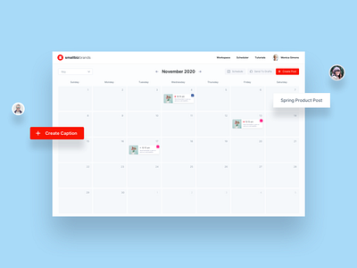 The Scheduler | Small Biz Brands Interface calendar calendar app calendar ui design interface interface design software ui ui ux ui design uidesign uiux ux ux design uxdesign web app