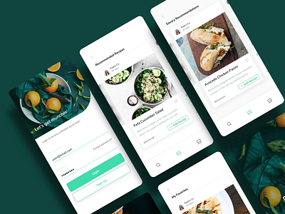 Mobile Recipe App | Design Challenge android app design food app interface interface design mobile mobile app mobile design mobile ui ui ui ux ui design uidesign uiux user experience user interface ux ux design uxdesign