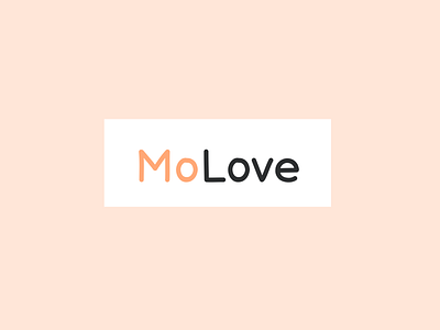 MoLove | Logotype brand brand design brand identity branding branding and identity cream design designs light logo logo logo design logo designs logodesign logos logotype logotypes minimal pink pink logo simple