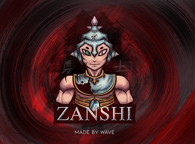 Zhánshi, the chinese warrior looking fiercely. aggressive art cool design illustration mascot character mascot logo warrior