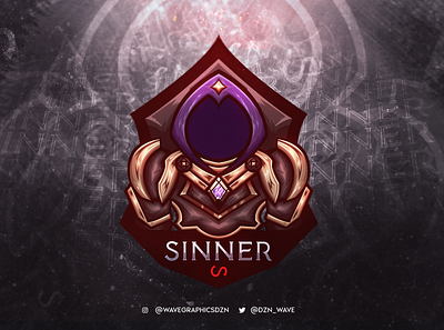 Sinner - Mascot design aggressive art cool design guild illustration knight mascot character mascot logo netherlands